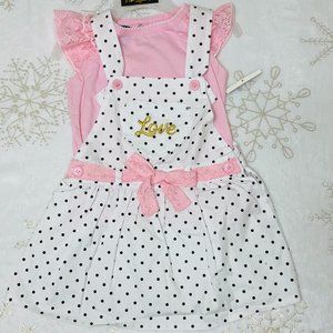 Girl 2-piece Overall Dress